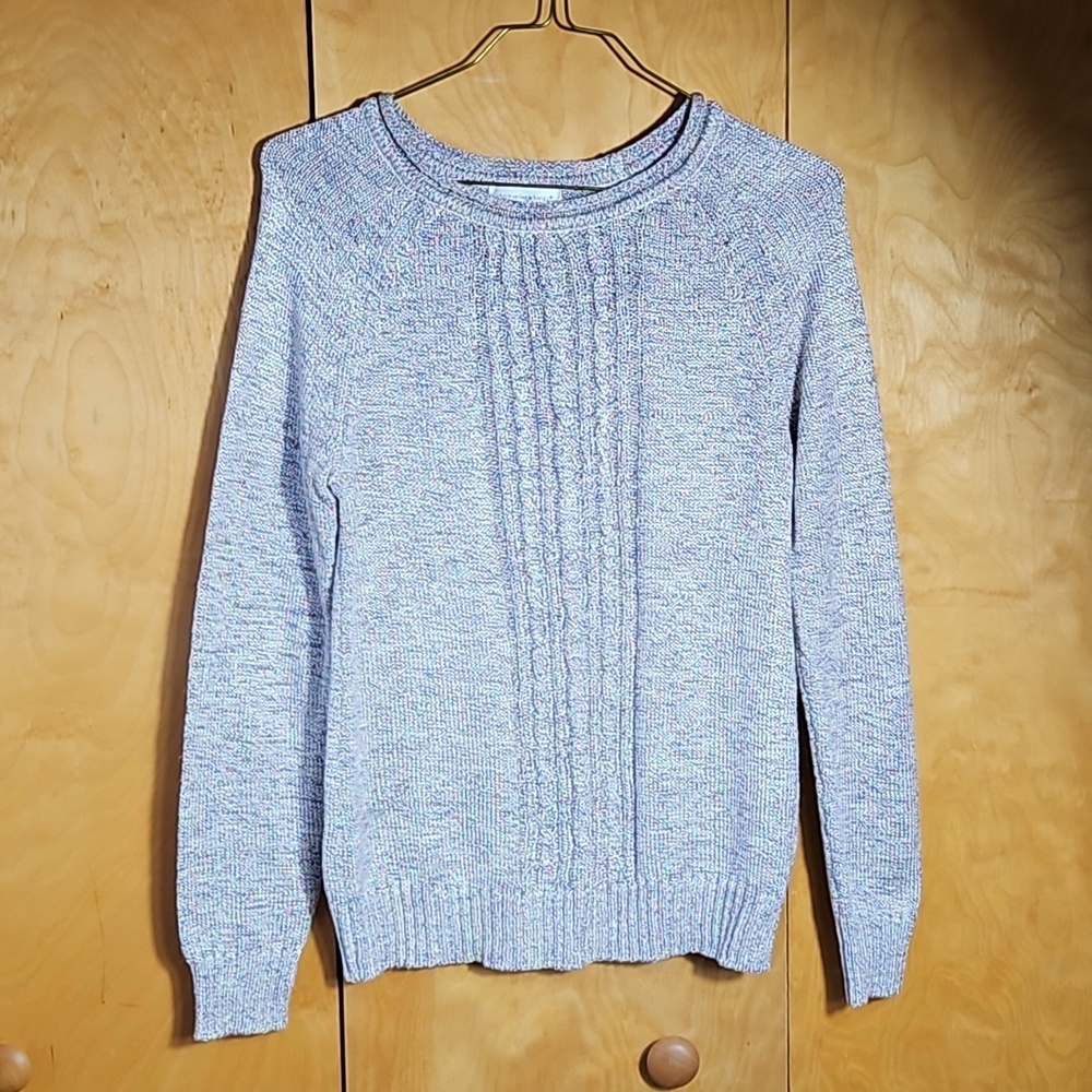 Christopher & Banks soft knit sweater, colors of cotton candy.  Size M